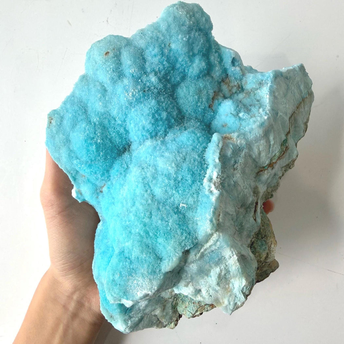 Rare Blue Aragonite Mineral Collector Piece