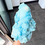 blue aragonite cluster