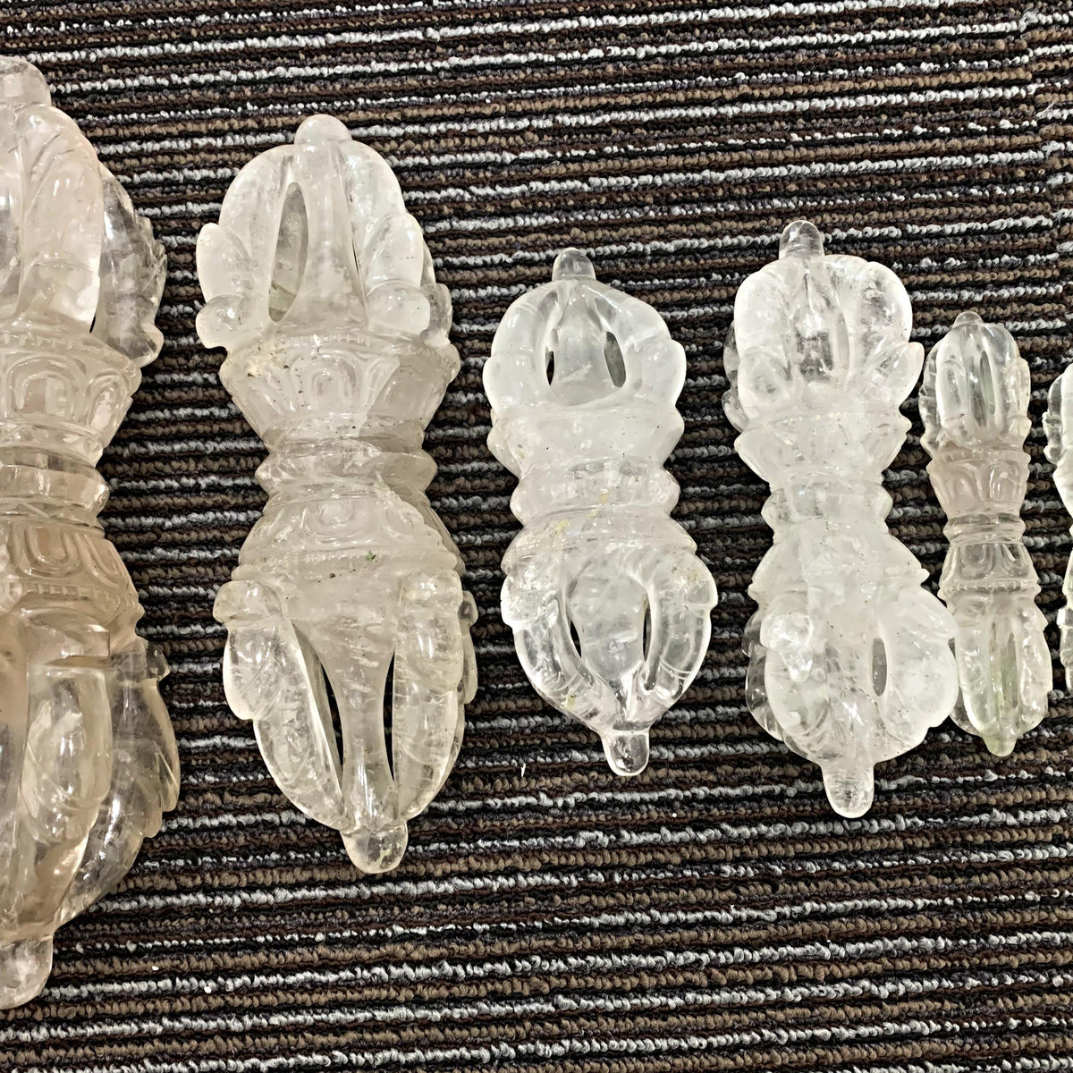 Tibetan quartz dorje for meditation
