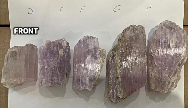 Large Raw Kunzite Crystal
