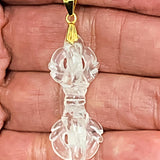 crystal quartz dorje necklace
