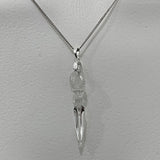Tibetan dorje quartz amulet pendant Necklace