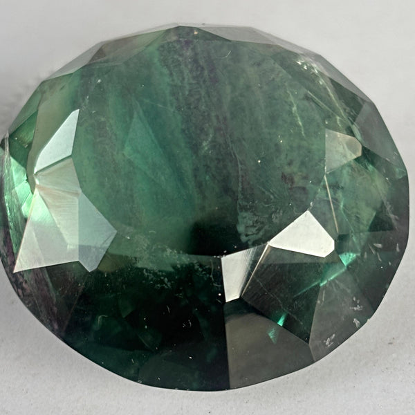 Facted Fluorite Round Diamond Gem
