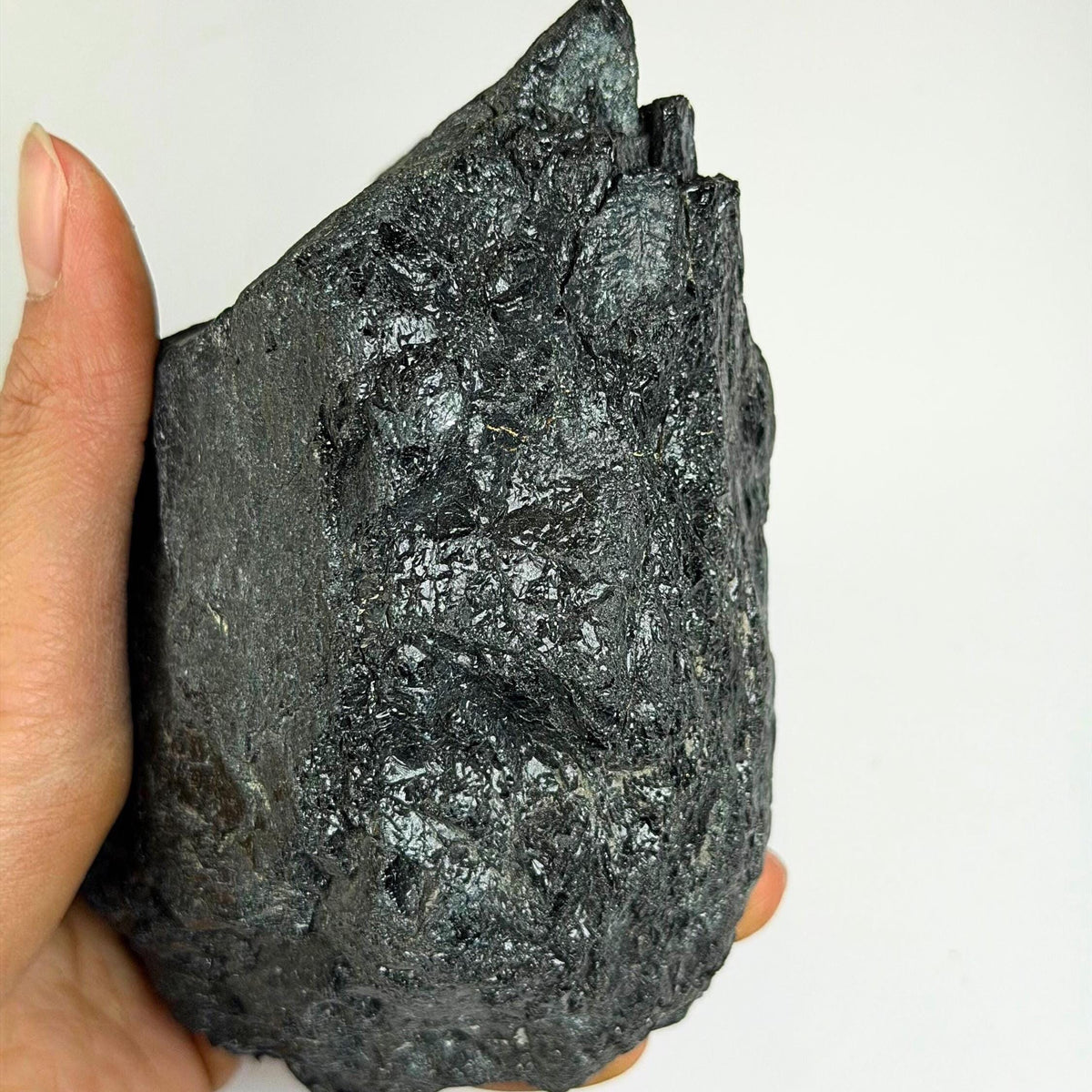 Black Tourmaline Schorl | 2 lb Large Raw Rock | Protection Crystal, VKc5