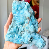 blue aragonite needle