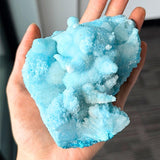 Raw Blue Aragonite crystal cluster