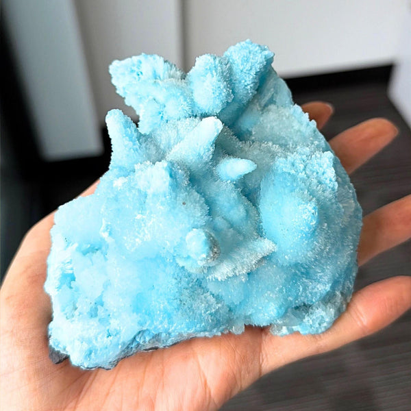 Acicular Blue Aragonite mineral rock