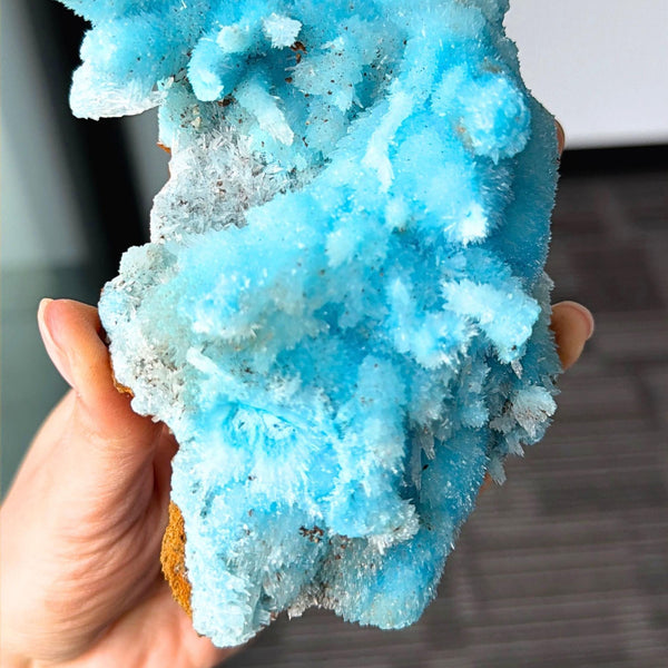 Acicular Blue Aragonite mineral specimen