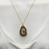 gemstone crystal pendant