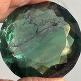 fluorite faceted cut stone