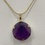 Amethsyt David Star Necklace