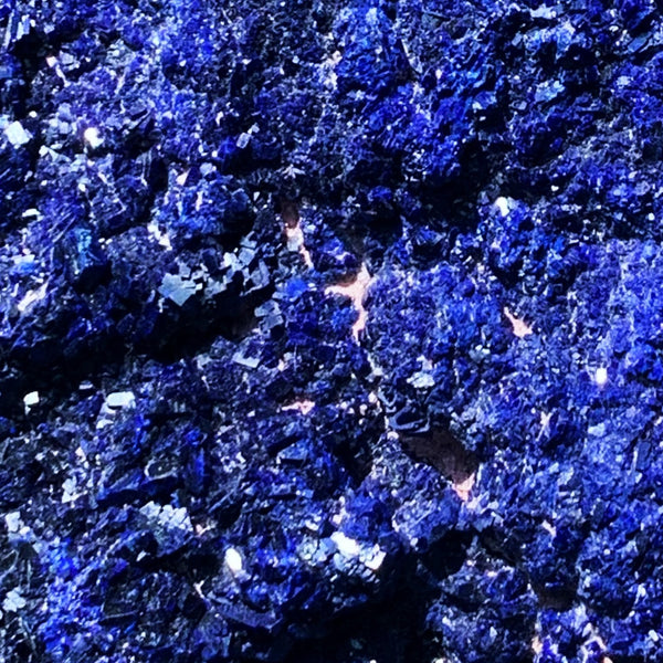 rare blue mineral Azurite rock