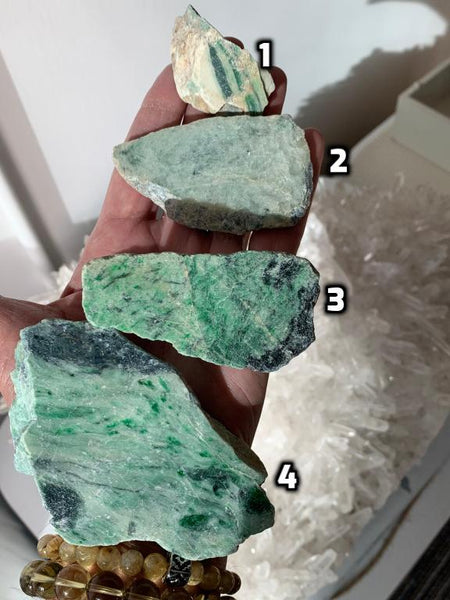 . jadeite good luck crystal