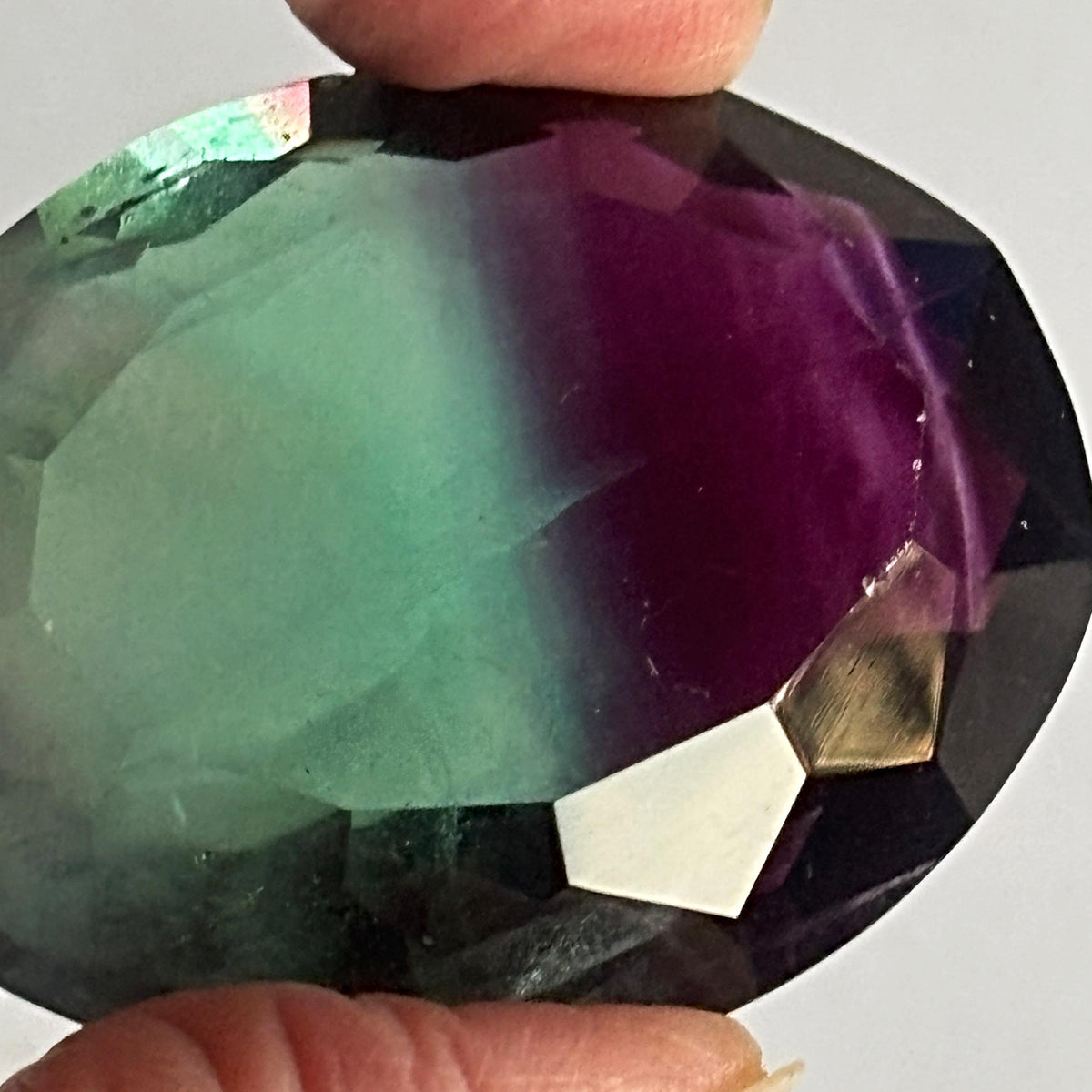 faceted oval healing stone