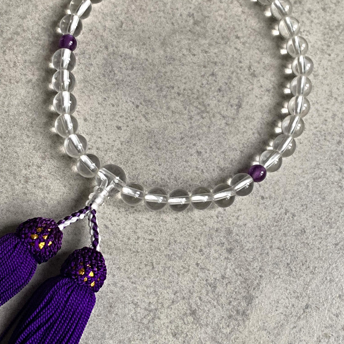 Suisho Juzu Clear Quartz Japanese Nenju Rosary