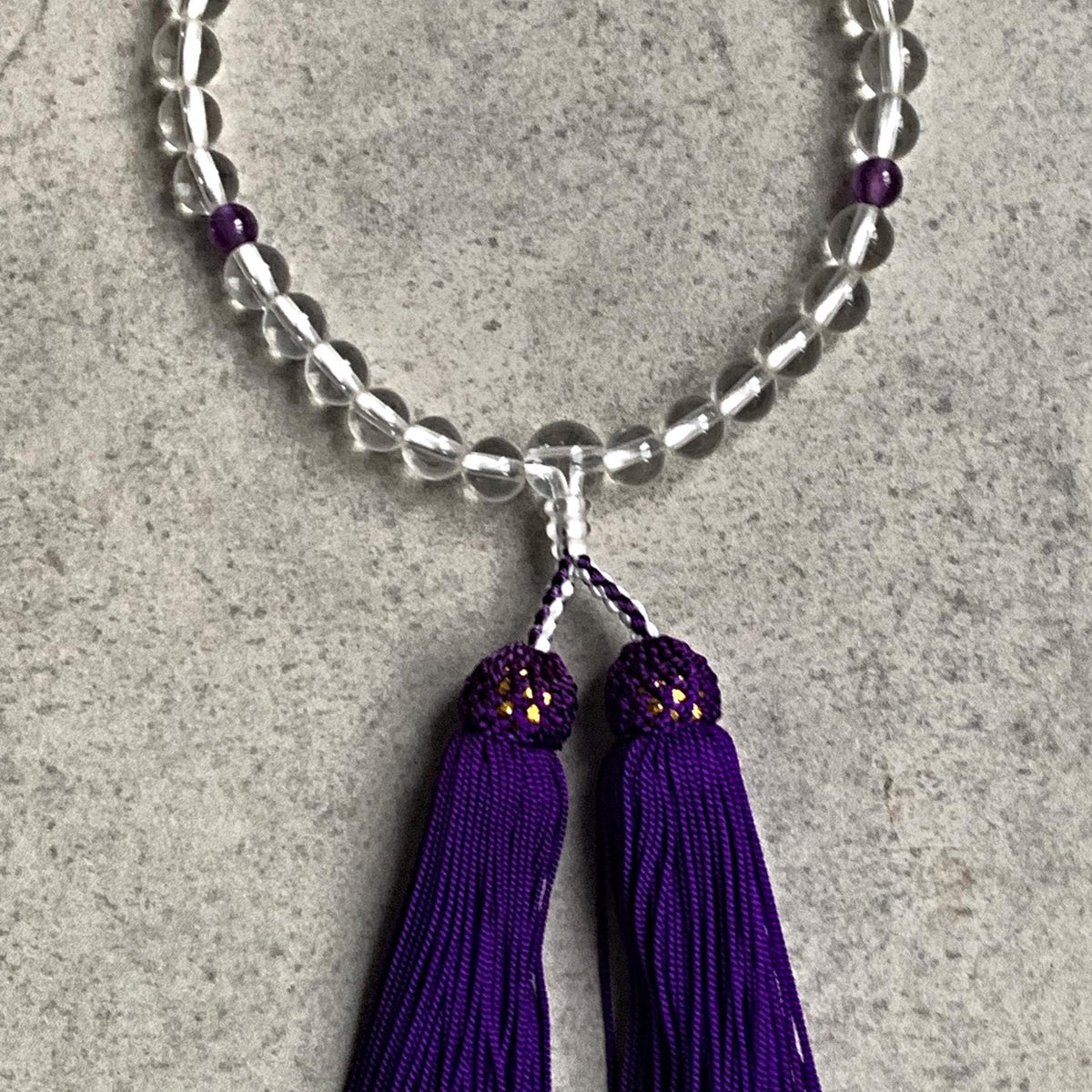 Clear Quartz Japanese Juzu Nenju Rosary