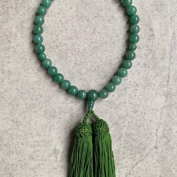 8mm green buddhist beads