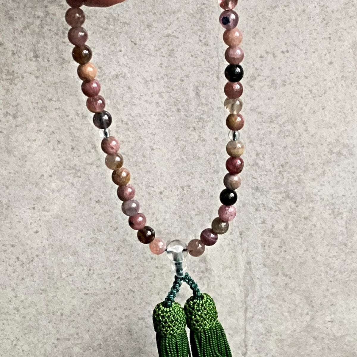 Pink Tourmaline Japanese Mala Rosary Nenju Juzu