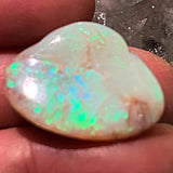 Australian Opalized Shell | Green Coober Pedy Opal | Flashing Color Gem