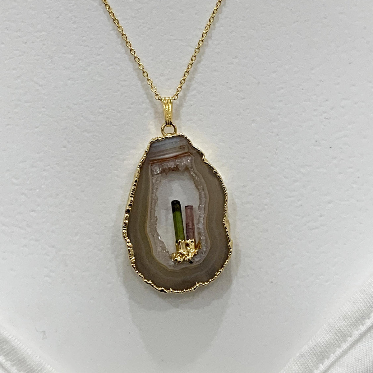 natural druzy geode jewelry