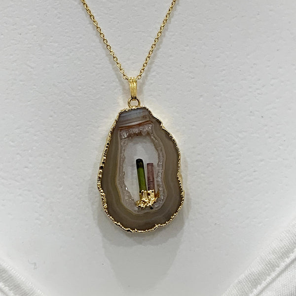 natural druzy geode jewelry