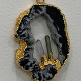 crystal healing pendant