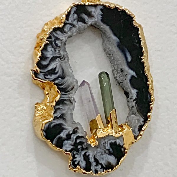 gemstone geode jewelry
