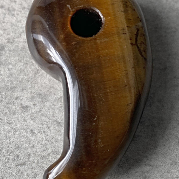 Japanese Shinto Magatama Tiger Eye