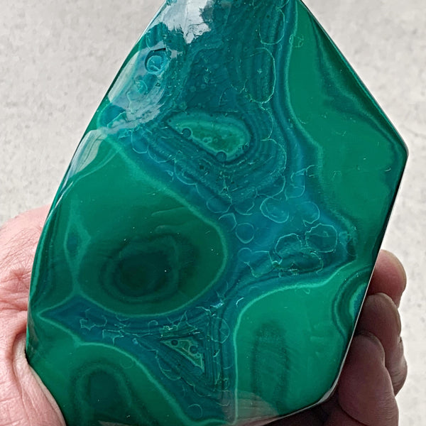 Malachite collector display piece