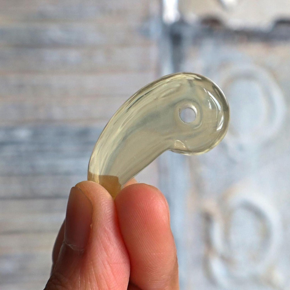 Citrine magatama lucky stone
