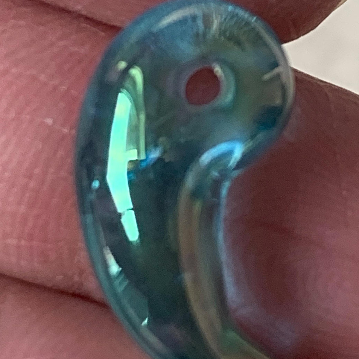 Blue aura quartz talisman
