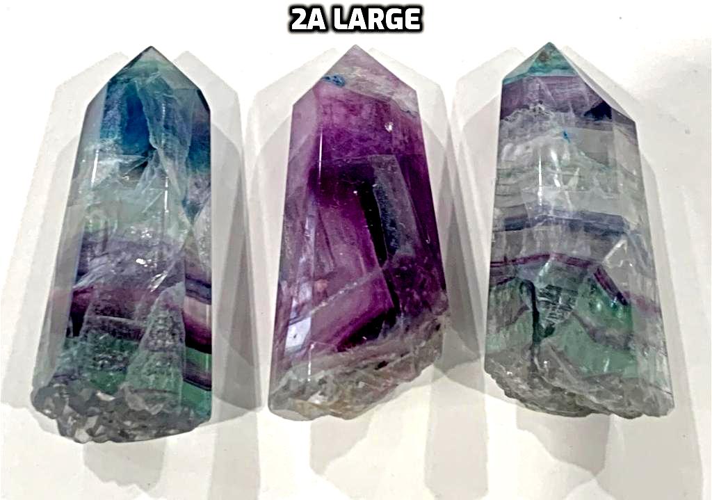Fluorite Natural etched points
