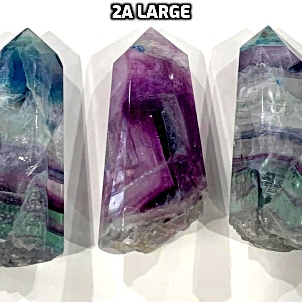 Fluorite Natural etched points