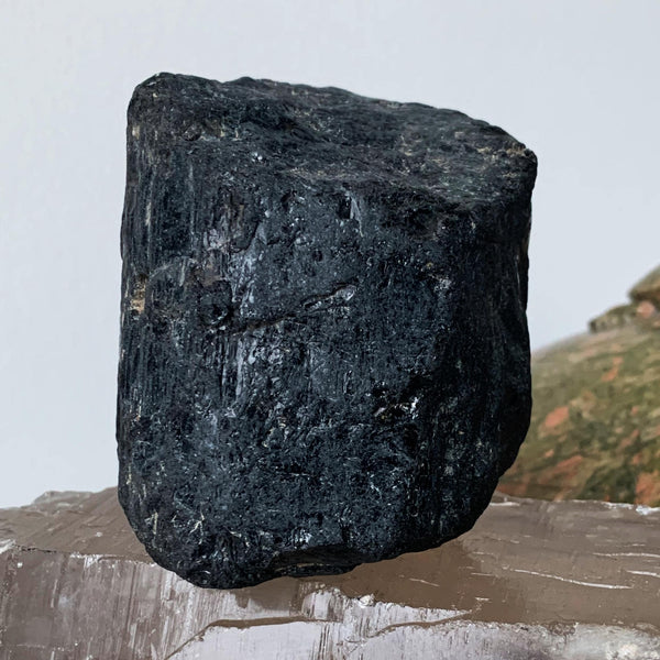 Black Tourmaline Raw Chunk Schorl EMF Shield Protection Mineral Rock , VKc3