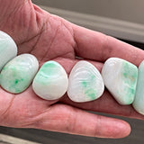 Authentic jadeite jade freeform polished stone