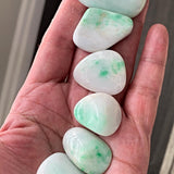 Natural jadeite display specimen polished