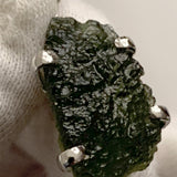 Moldavite Pendant Sterling Silver Authentic Natural