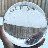 Large crystal sphere decor authentic natural quartz