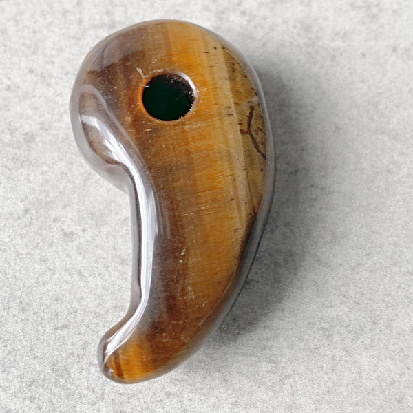 Tiger Eye Magatama Large