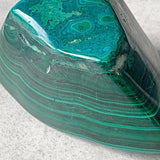 Malachite polished freeform self standing