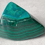 Malachite polished freeform standing