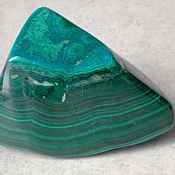 Malachite polished freeform standing