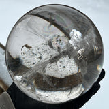 natural clear quartz crystal ball