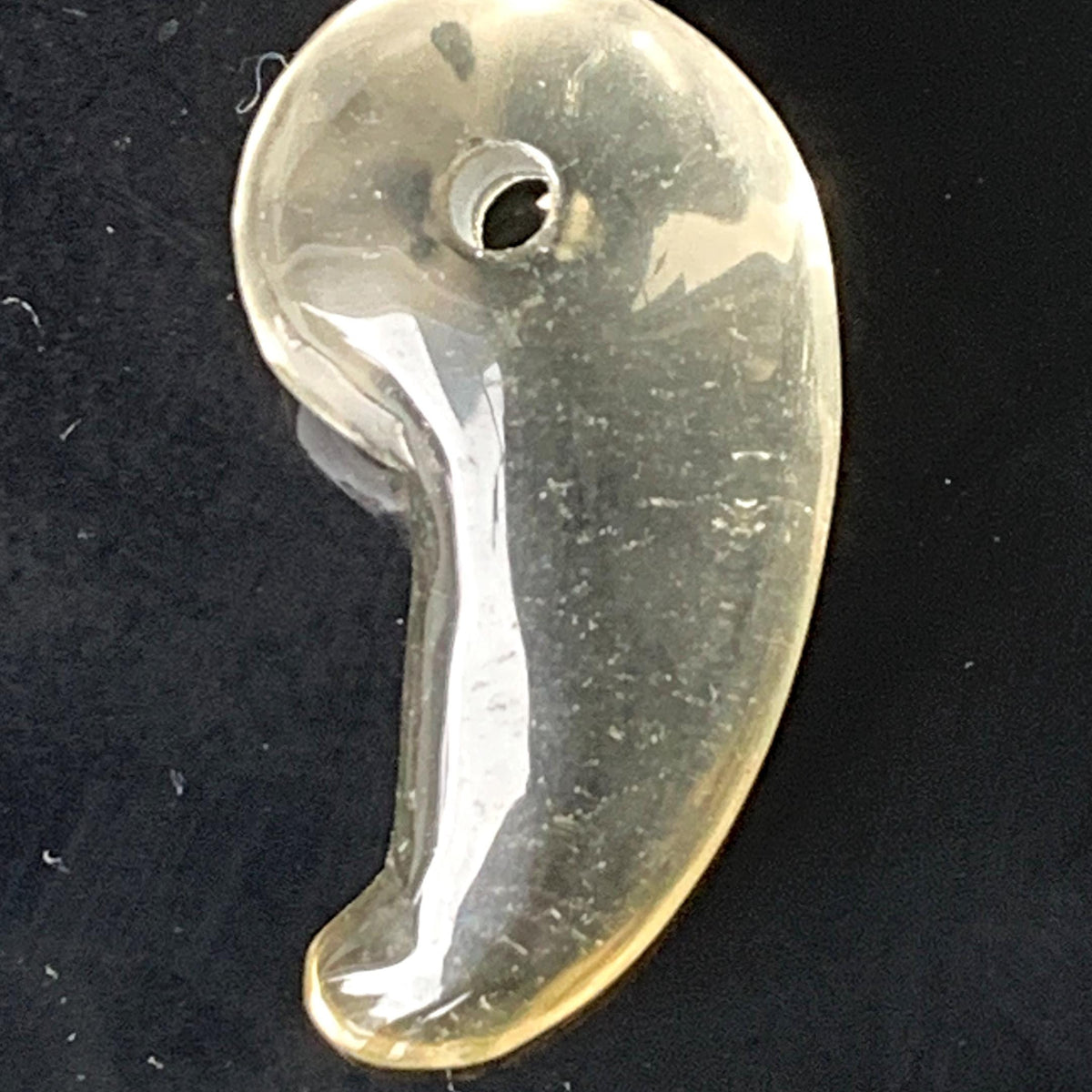 Citrine yellow quartz magatama