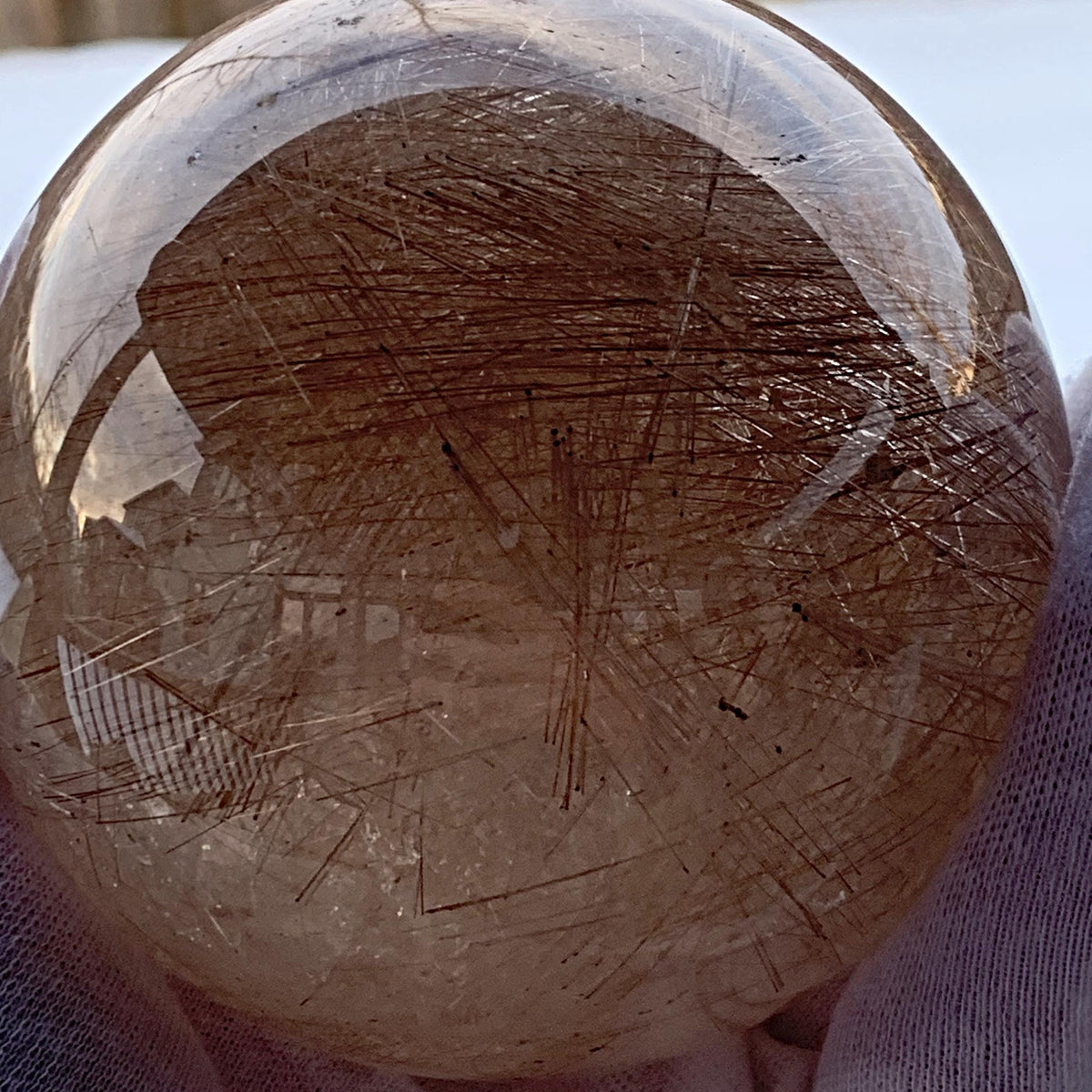 healing crystal rutilated quartz