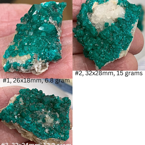 Dioptase Crystal Specimen – Tsumeb Mine Namibia