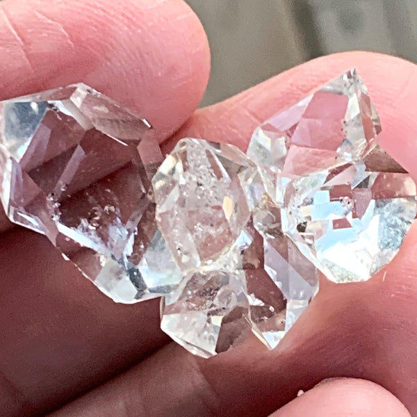 six crystal herkimer cluster formation