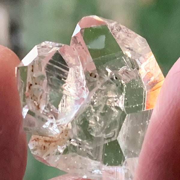 natural herkimer double points