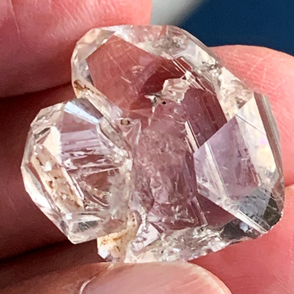 natural herkimer double points