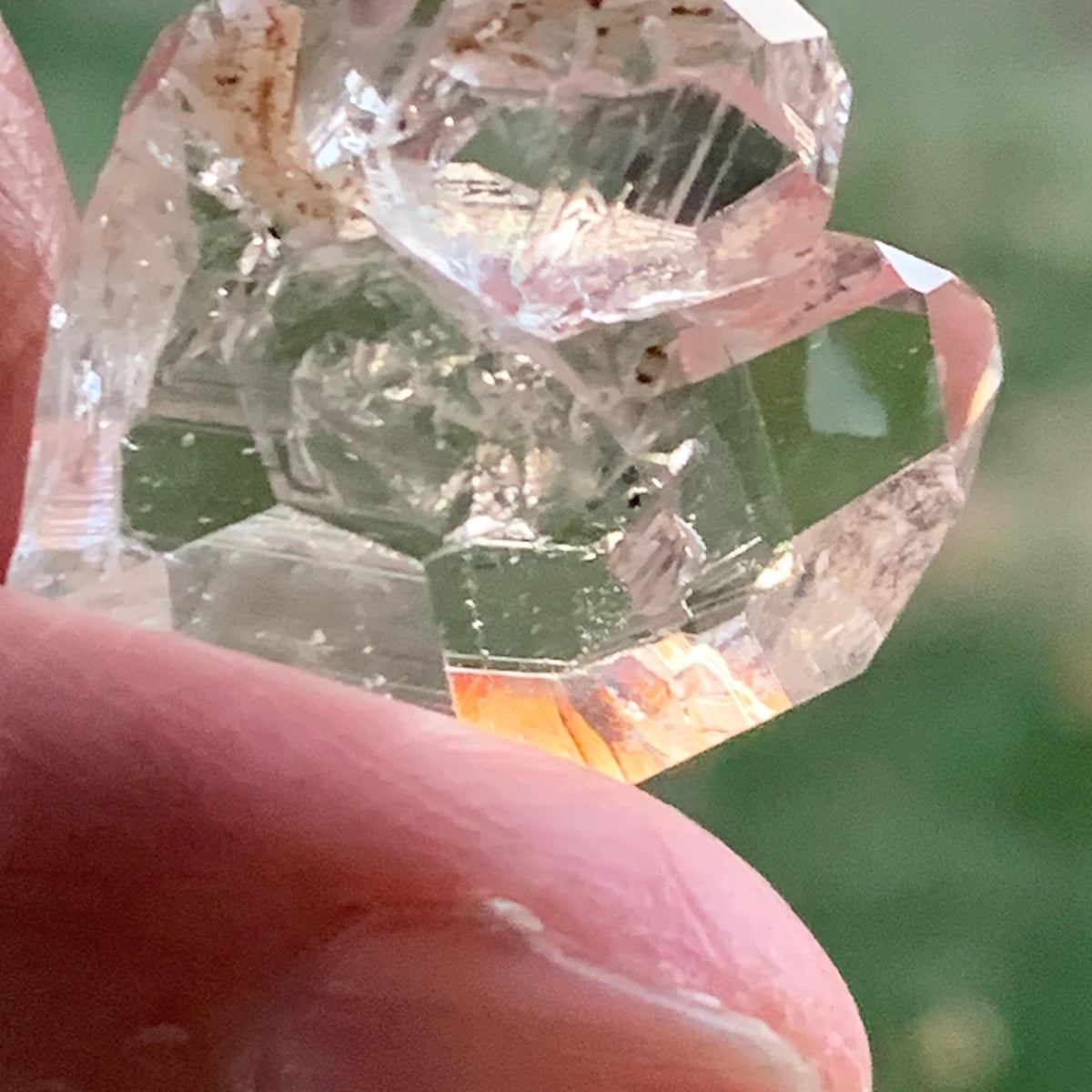 twin herkimer diamond cluster